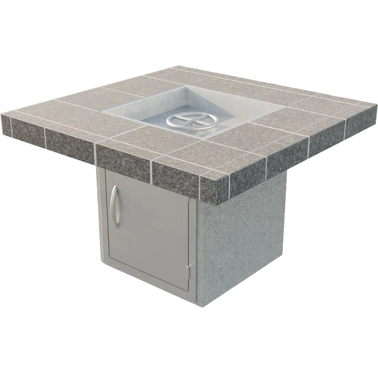Cal Flame - Mesa Modern Contemporary Outdoor Gas Fire Pit - FPT-S201M | AQVINA World - Aqvina LLC