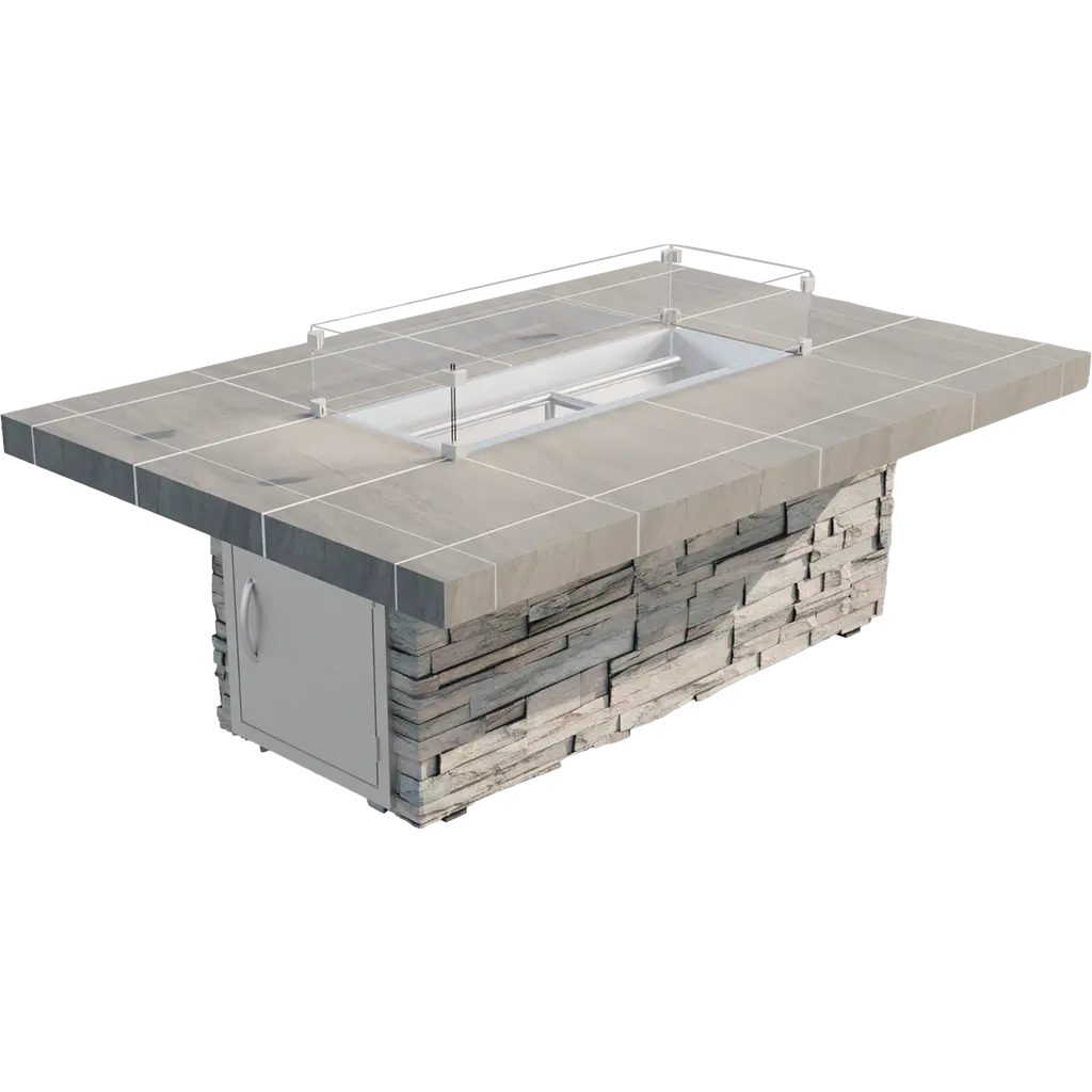 Cal Flame - Mojave Modern Outdoor Gas Fire Pit - FPT-RT601M | AQVINA World - Aqvina LLC
