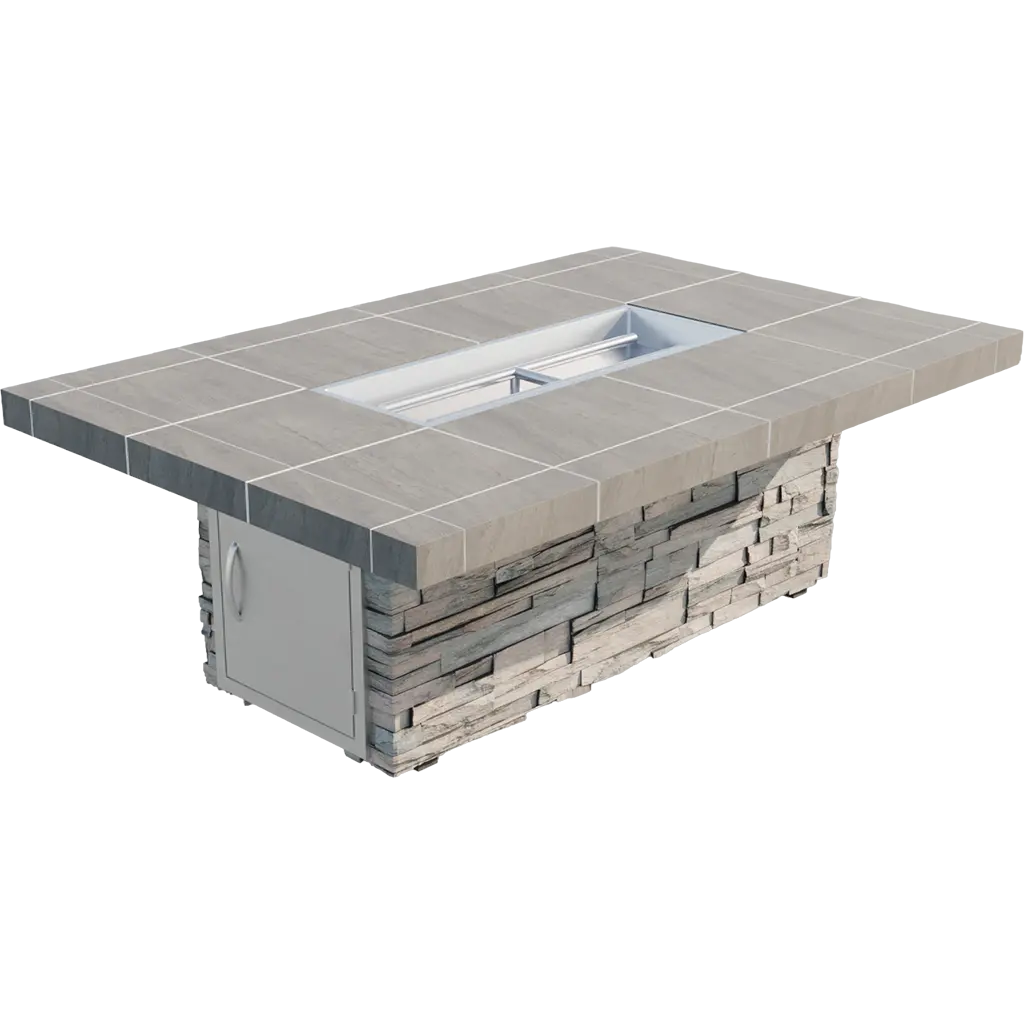 Cal Flame - Mojave Modern Outdoor Gas Fire Pit - FPT-RT601M | AQVINA World - Aqvina LLC