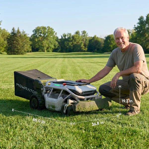 Mowrator S1 Remote-Control Lawn Mower – 21", 2WD, 45% Slope (24°)