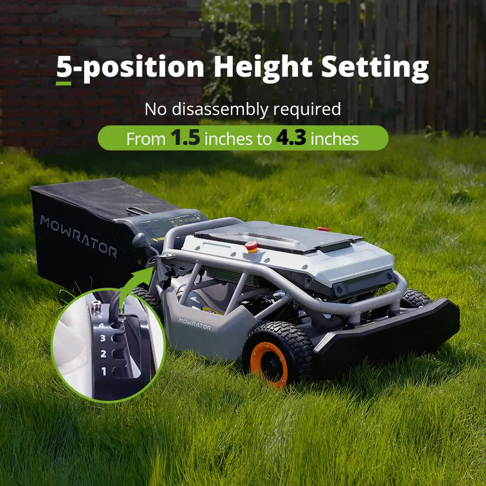 Mowrator S1 Remote Control Lawn Mower 2WD 18Ah Super Battery - Aqvina LLC