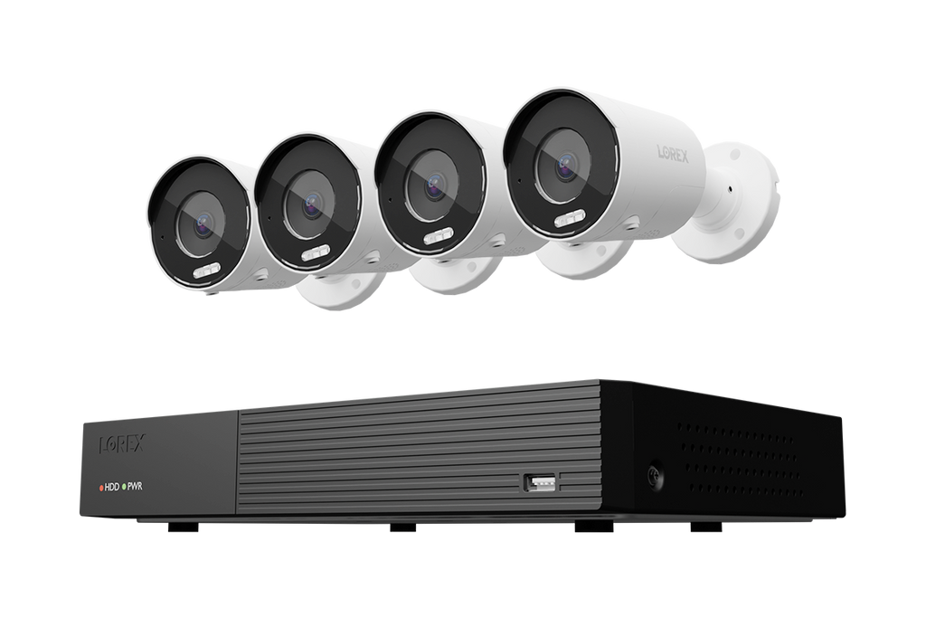 Lorex Connect 4K 8-Channel Wired NVR Security System with 1 TB Storage & 4K IP Cameras