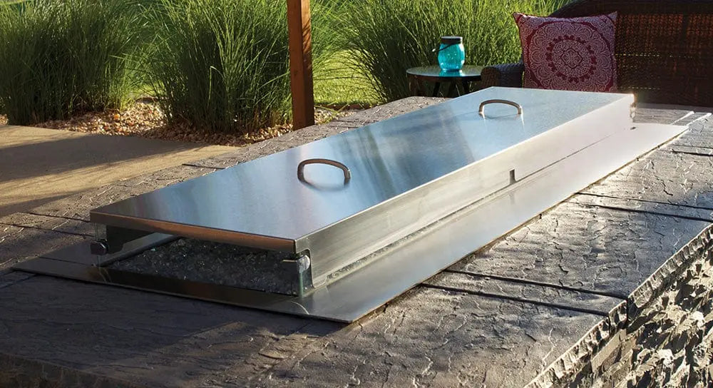 Empire 48" Carol Rose Outdoor Stainless Steel Linear Gas Fire Pit