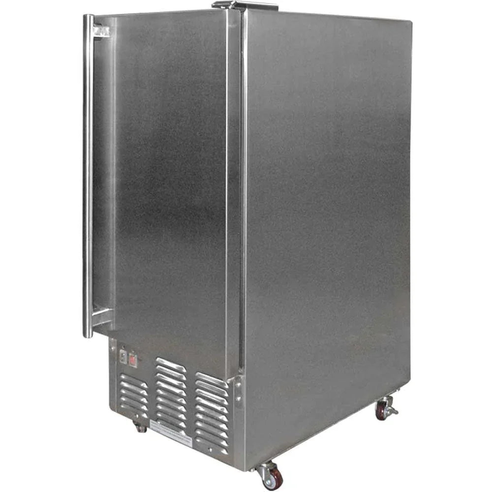 Cal Flame Outdoor Stainless Steel Ice Maker with sleek design and modern controls