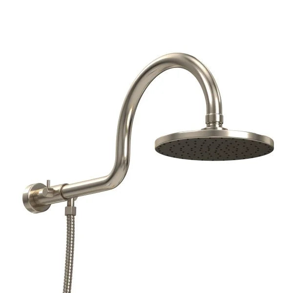 PULSE ShowerSpas AquaRain Shower System — 8" Rain Showerhead + 5-Function Handshower with Separate Slide Bar