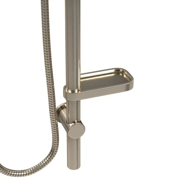 PULSE ShowerSpas AquaRain Shower System — 8" Rain Showerhead + 5-Function Handshower with Separate Slide Bar