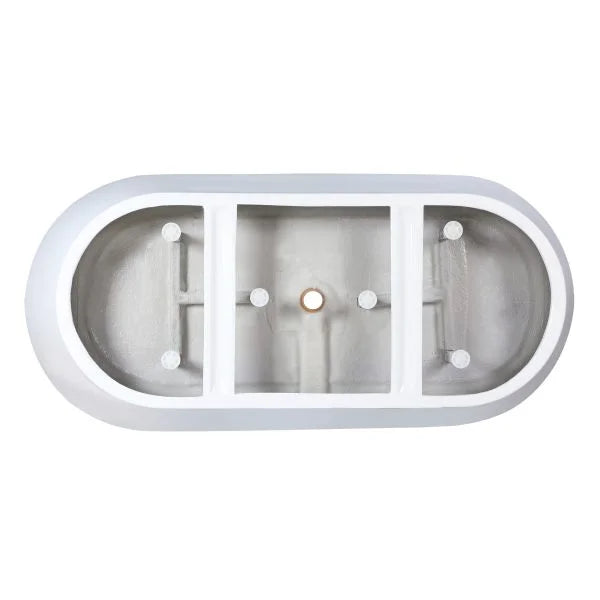 PULSE ShowerSpas 67″ & 59″ Oval Acrylic Freestanding Soaking Tub — Two Sizes | PT-1003