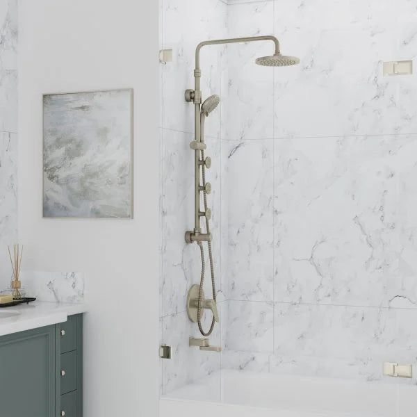 PULSE ShowerSpas Lanikai Shower System — 8" Rain Showerhead, 3 PowerSpray™ Body Jets, 5-Function Handshower