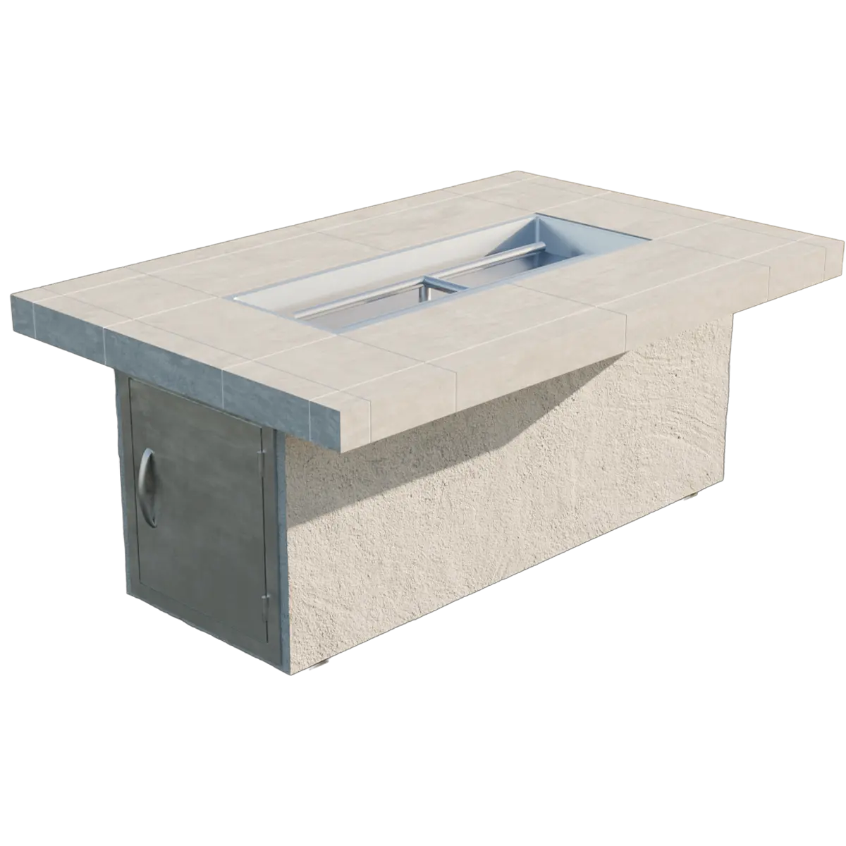 Cal Flame - Phoenix Modern Outdoor Gas Fire Pit - FPT-RT501M | AQVINA World - Aqvina LLC