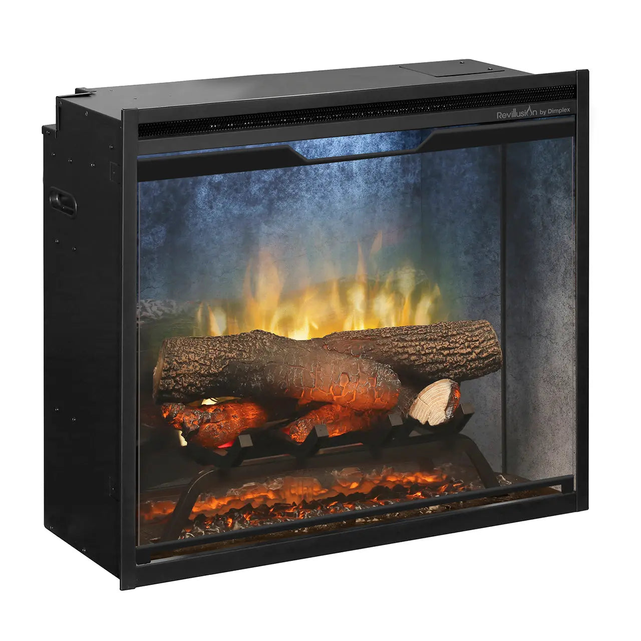 Dimplex Revillusion® 24-Inch Built-In Electric Fireplace - Weathered Concrete - RBF24DLXWC