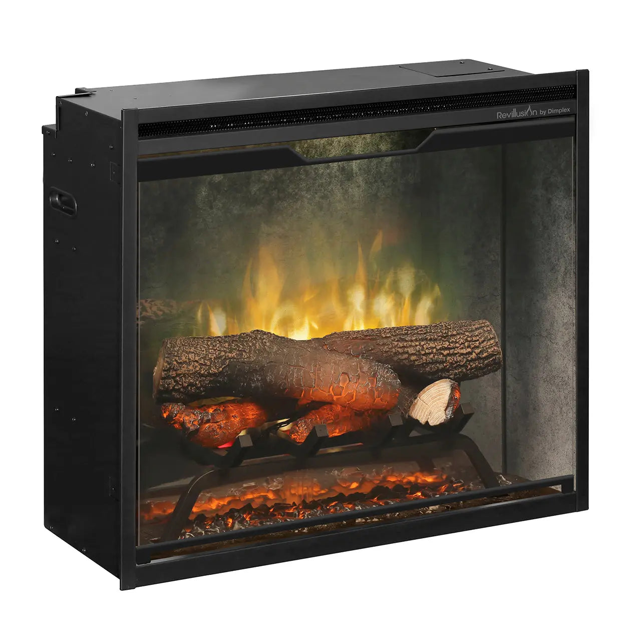 Dimplex Revillusion® 24-Inch Built-In Electric Fireplace - Weathered Concrete - RBF24DLXWC