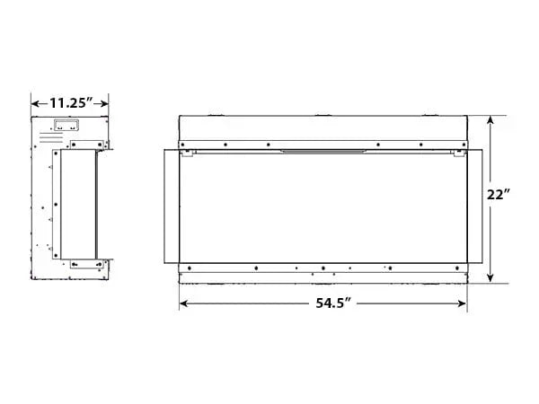 SimpliFire 55-in Scion Trinity Linear Electric Fireplace Package