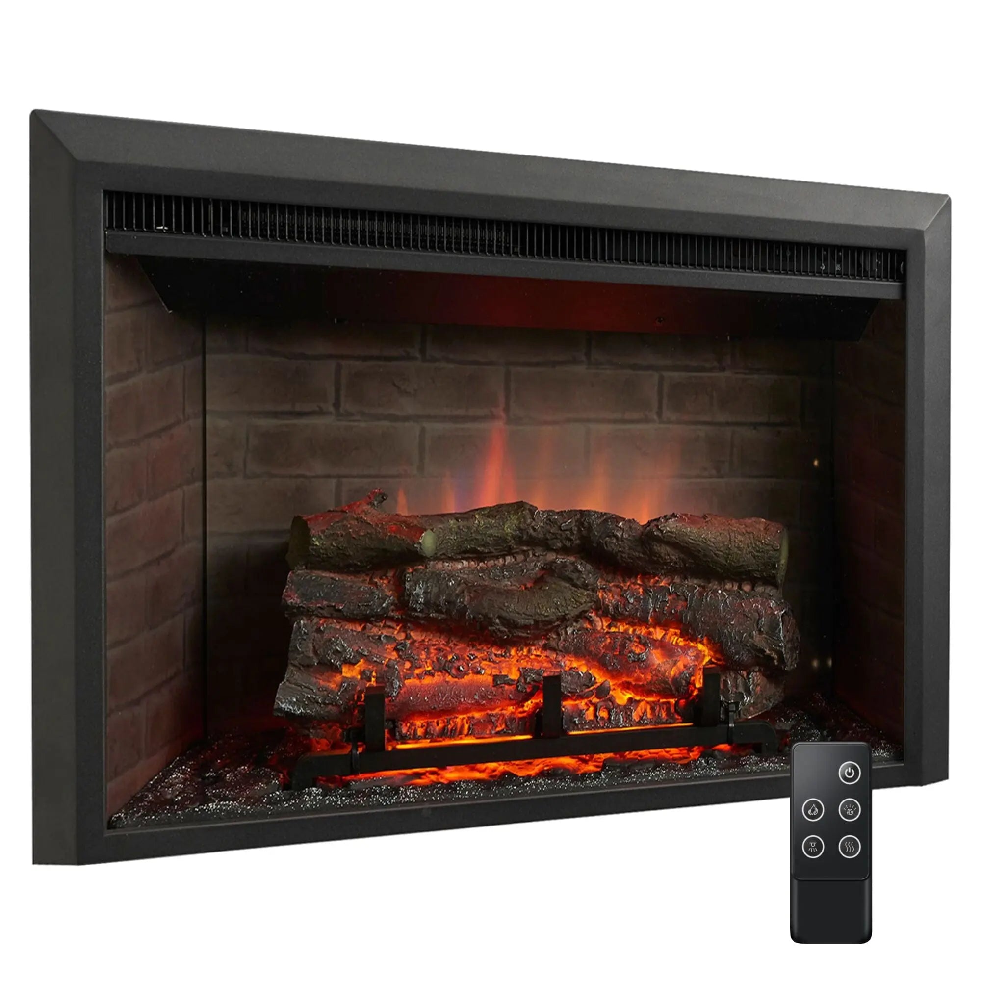 SimpliFire 32-In Built-In Electric Fireplace Insert