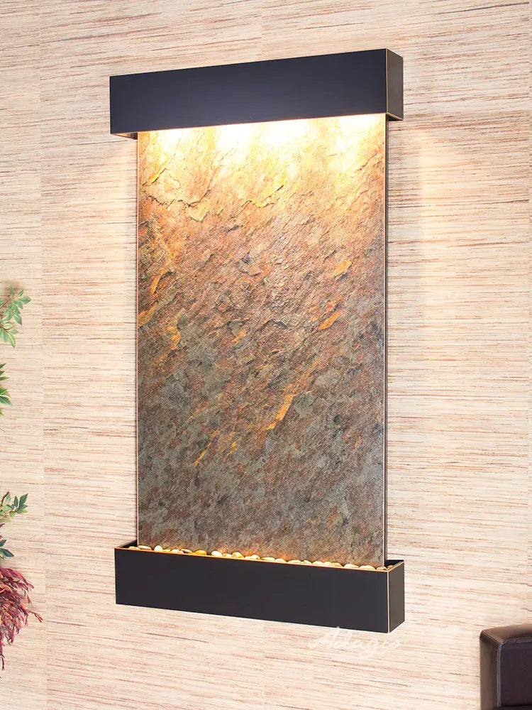 Adagio Summit Falls - Indoor Wall Fountain AWF-SFR1514 - Aqvina LLC