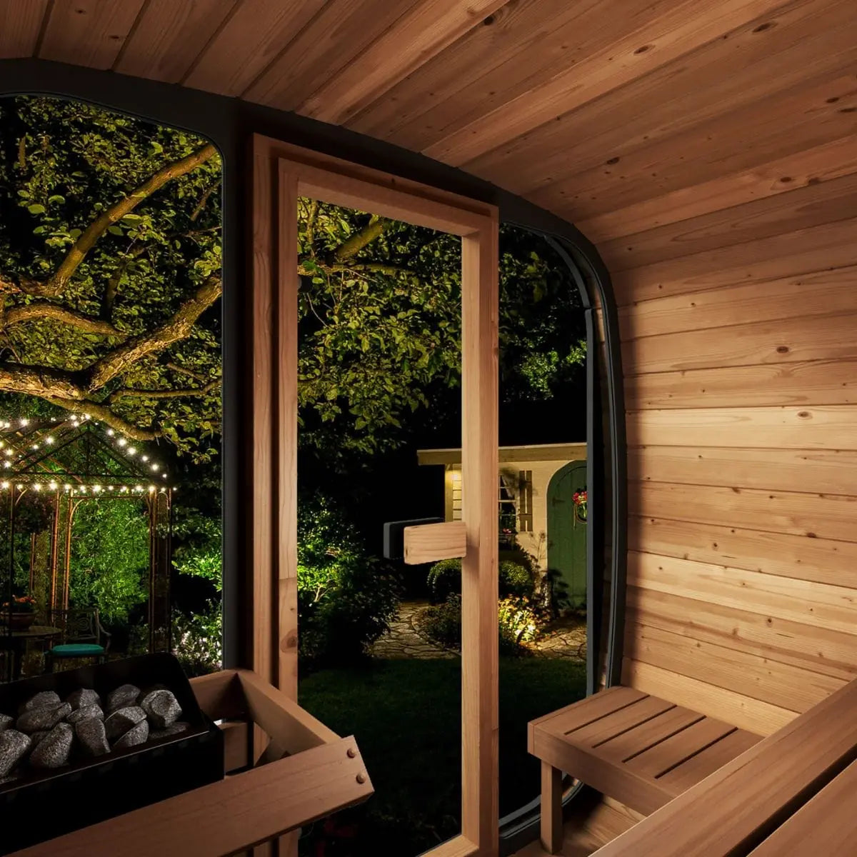 SaunaLife Cube-Series Model CL5G Outdoor Sauna | AQVINA World - Aqvina LLC