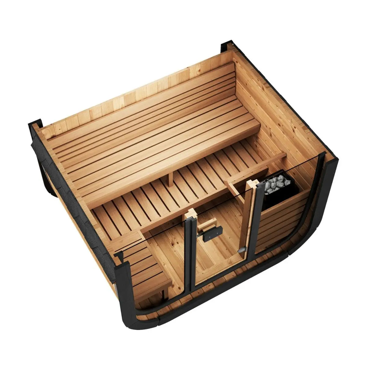 SaunaLife Cube-Series Model CL5G Outdoor Sauna | AQVINA World - Aqvina LLC