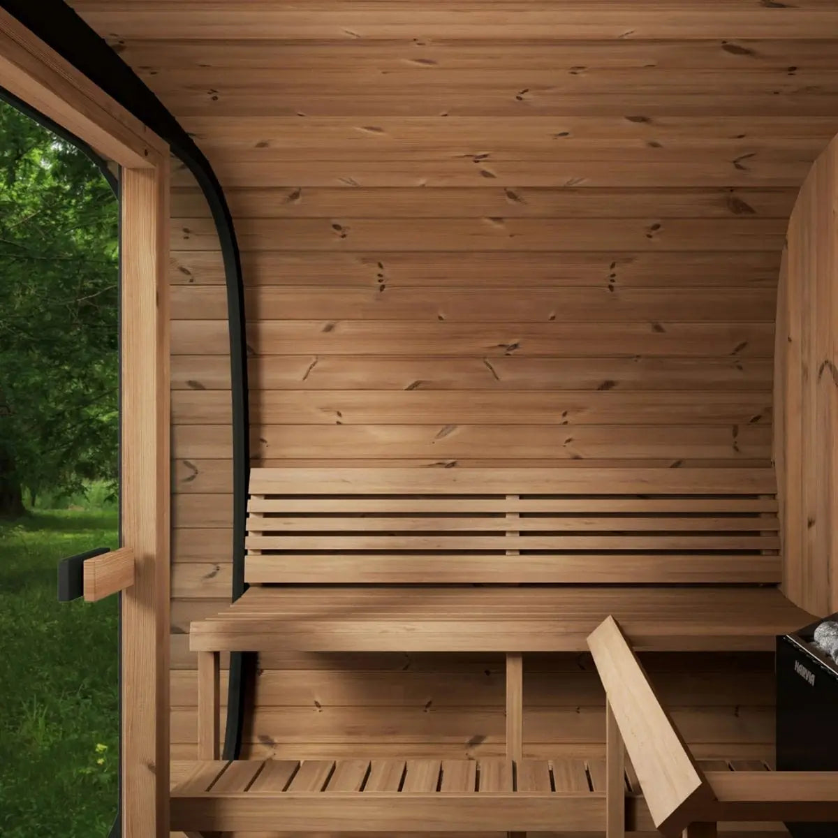 SaunaLife Cube-Series Model CL7G Outdoor Sauna | AQVINA World - Aqvina LLC