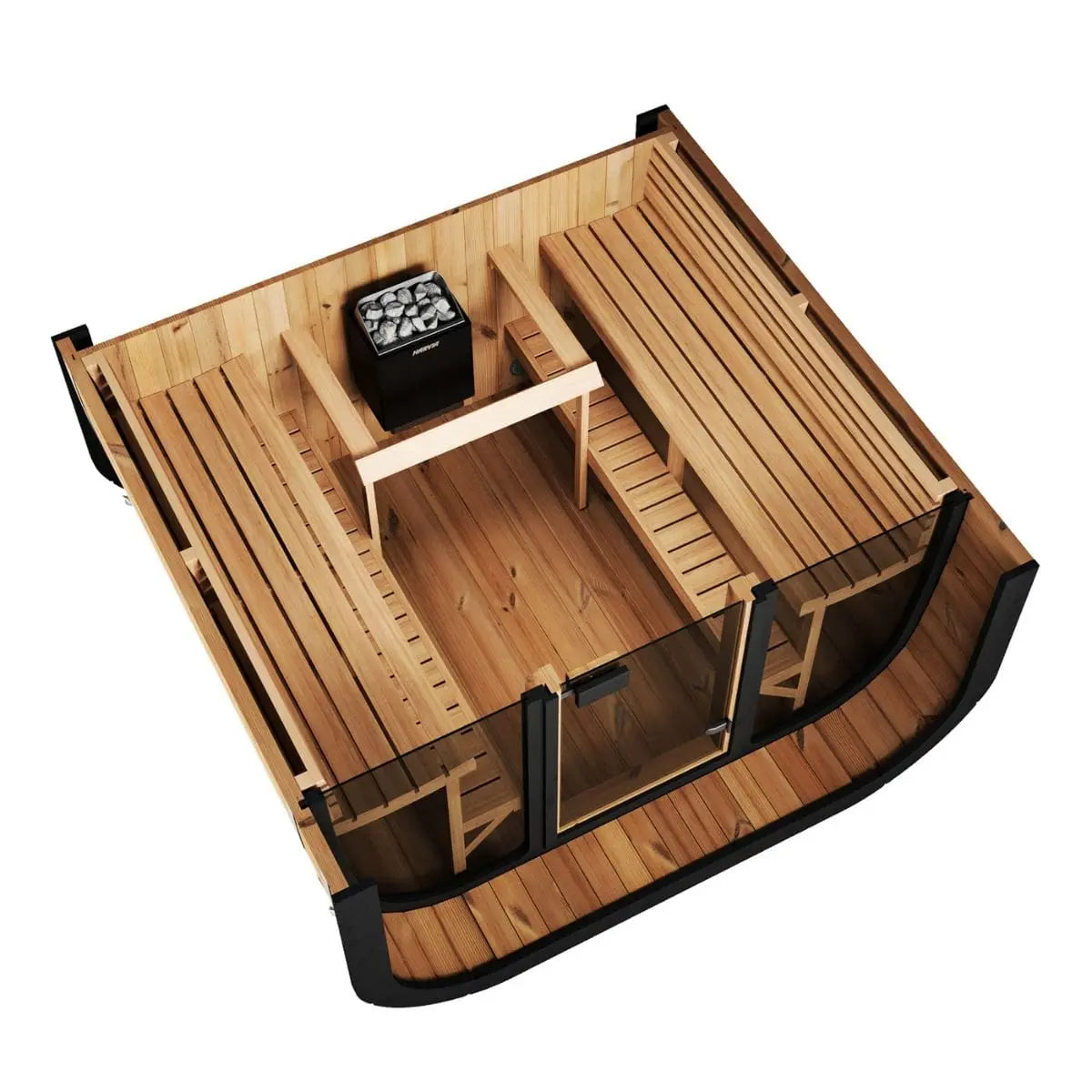 SaunaLife Cube-Series Model CL7G Outdoor Sauna | AQVINA World - Aqvina LLC