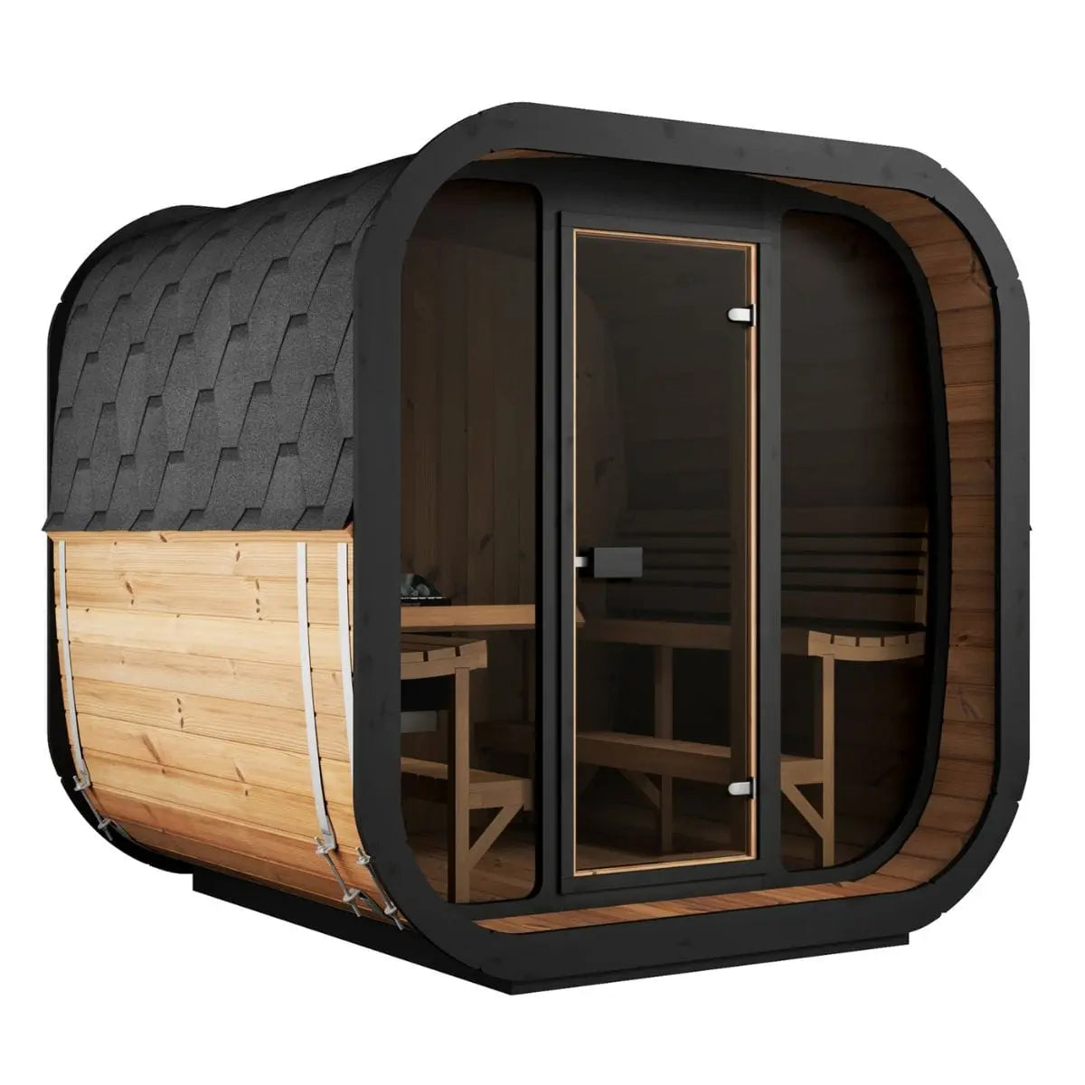SaunaLife Cube-Series Model CL7G Outdoor Sauna | AQVINA World - Aqvina LLC