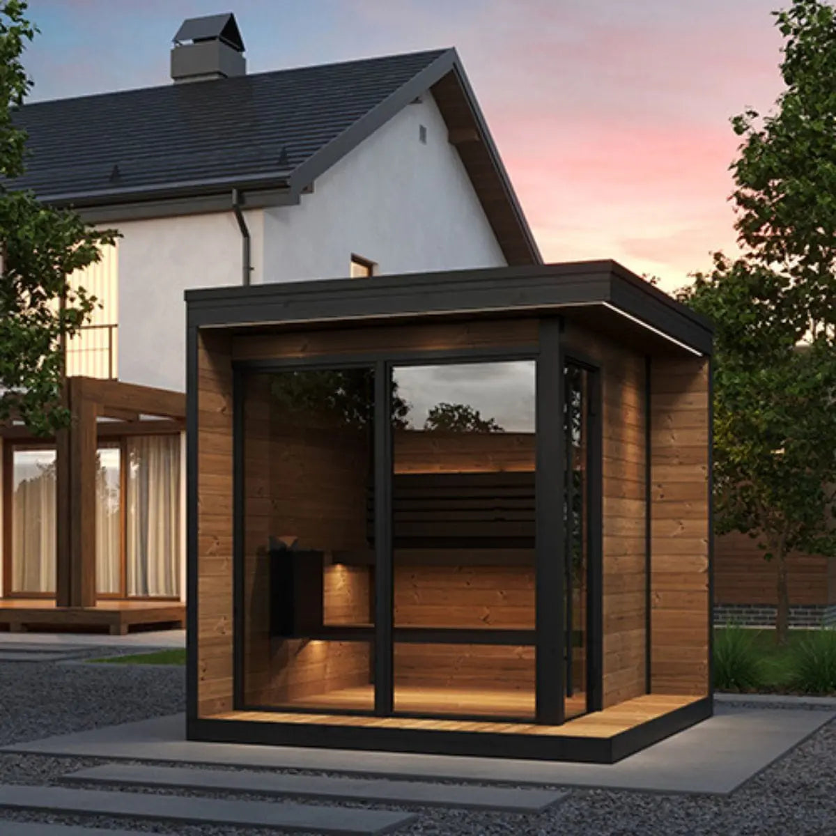 SaunaLife GL6 Outdoor Sauna Kit | AQVINA World - Aqvina LLC