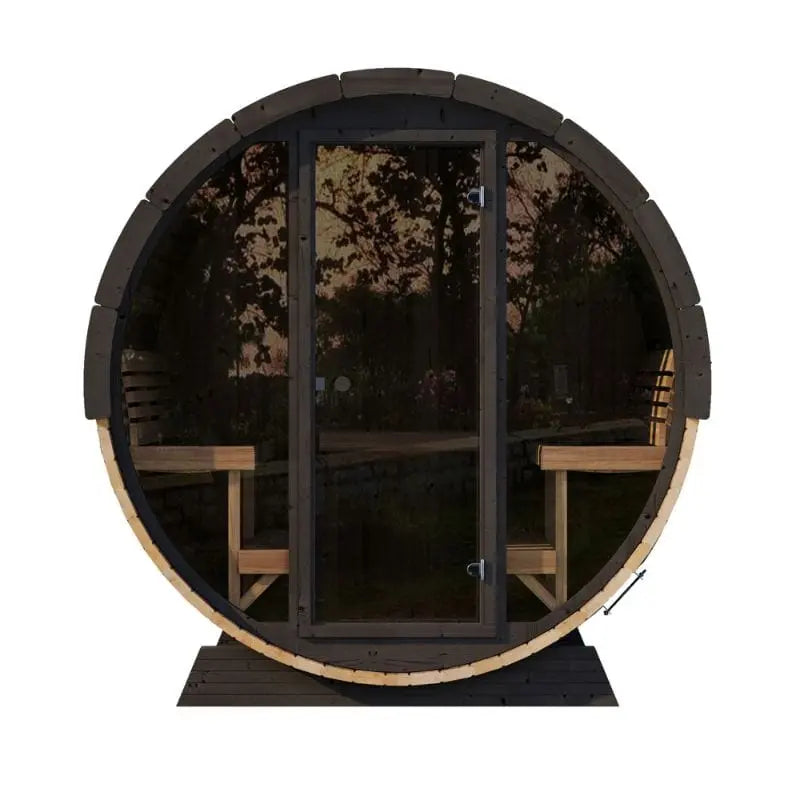 SaunaLife Model EE8G 6-Person Outdoor Barrel Sauna | AQVINA World - Aqvina LLC