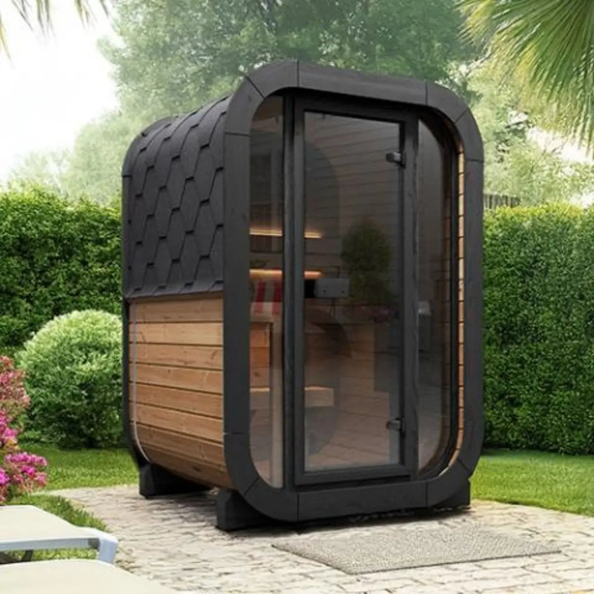 SaunaLife Cube-Series Model CL3G Outdoor Sauna | AQVINA World - Aqvina LLC