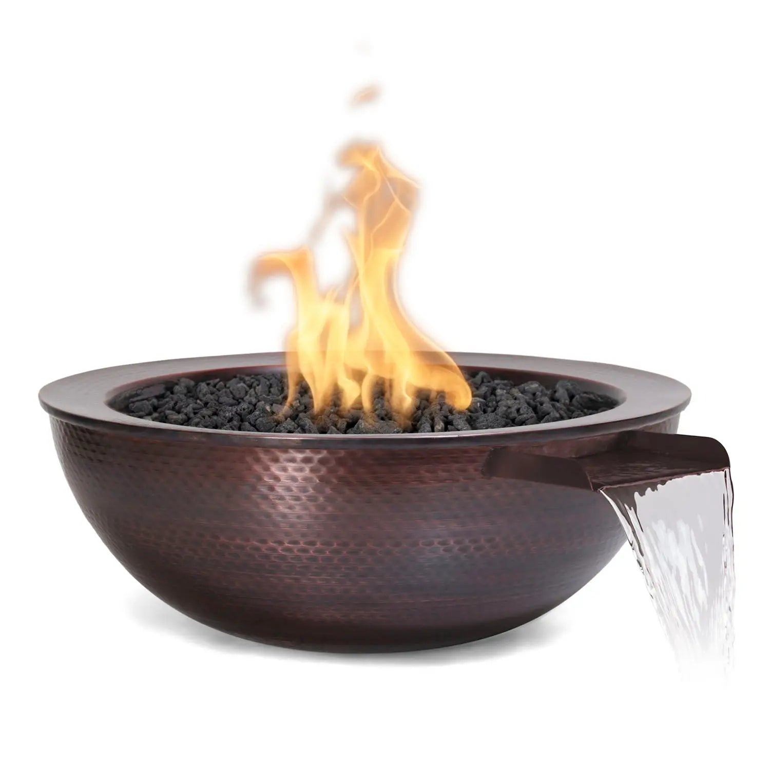 The Outdoor Plus Sedona Fire & Water Bowl - Hammerd Copper - Aqvina LLC