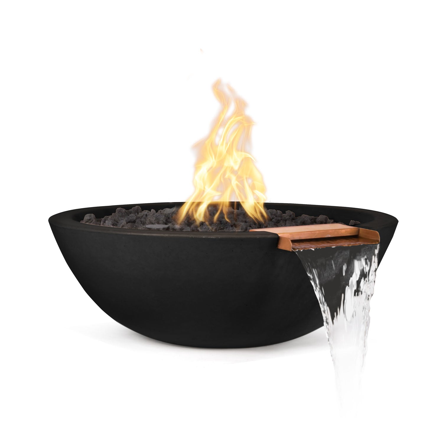 The Outdoor Plus Sedona Fire & Water Bowl - GFRC Concrete - 33"