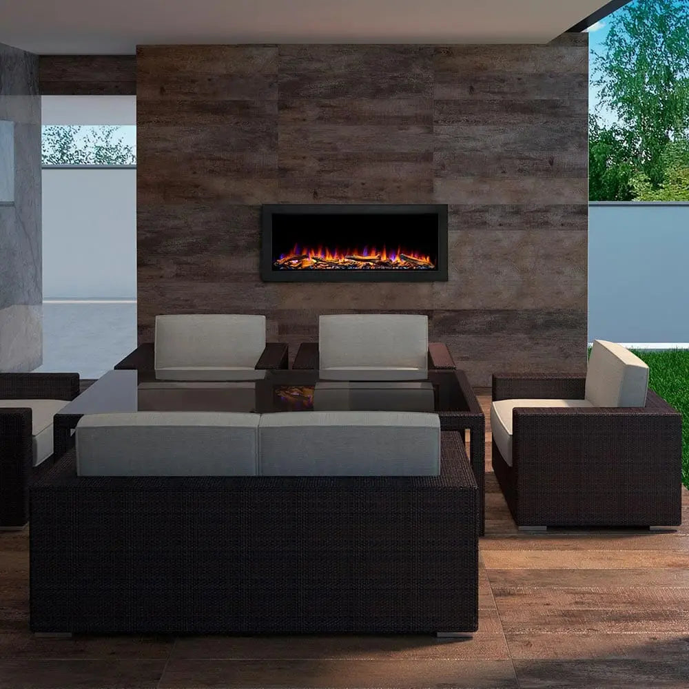 SimpliFire 43-in Forum Outdoor Linear Electric Fireplace