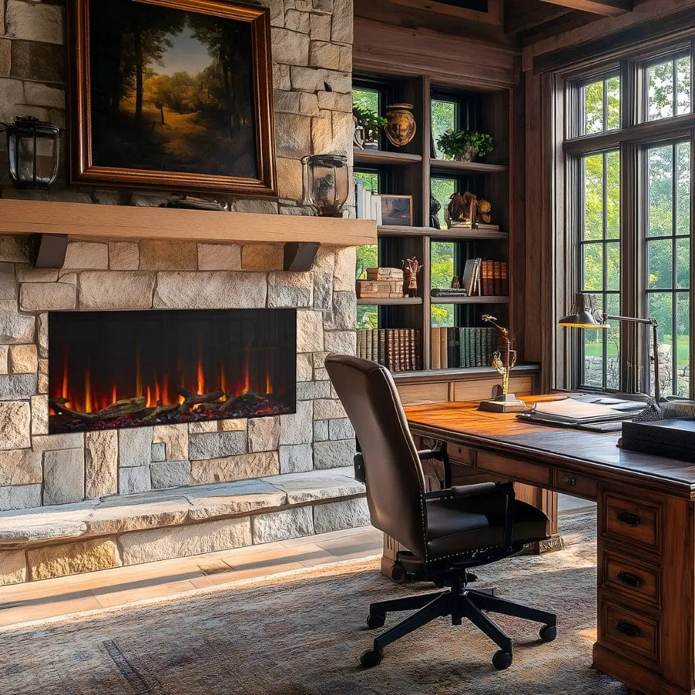 SimpliFire Scion 43-Inch Linear Recessed Smart Electric Fireplace
