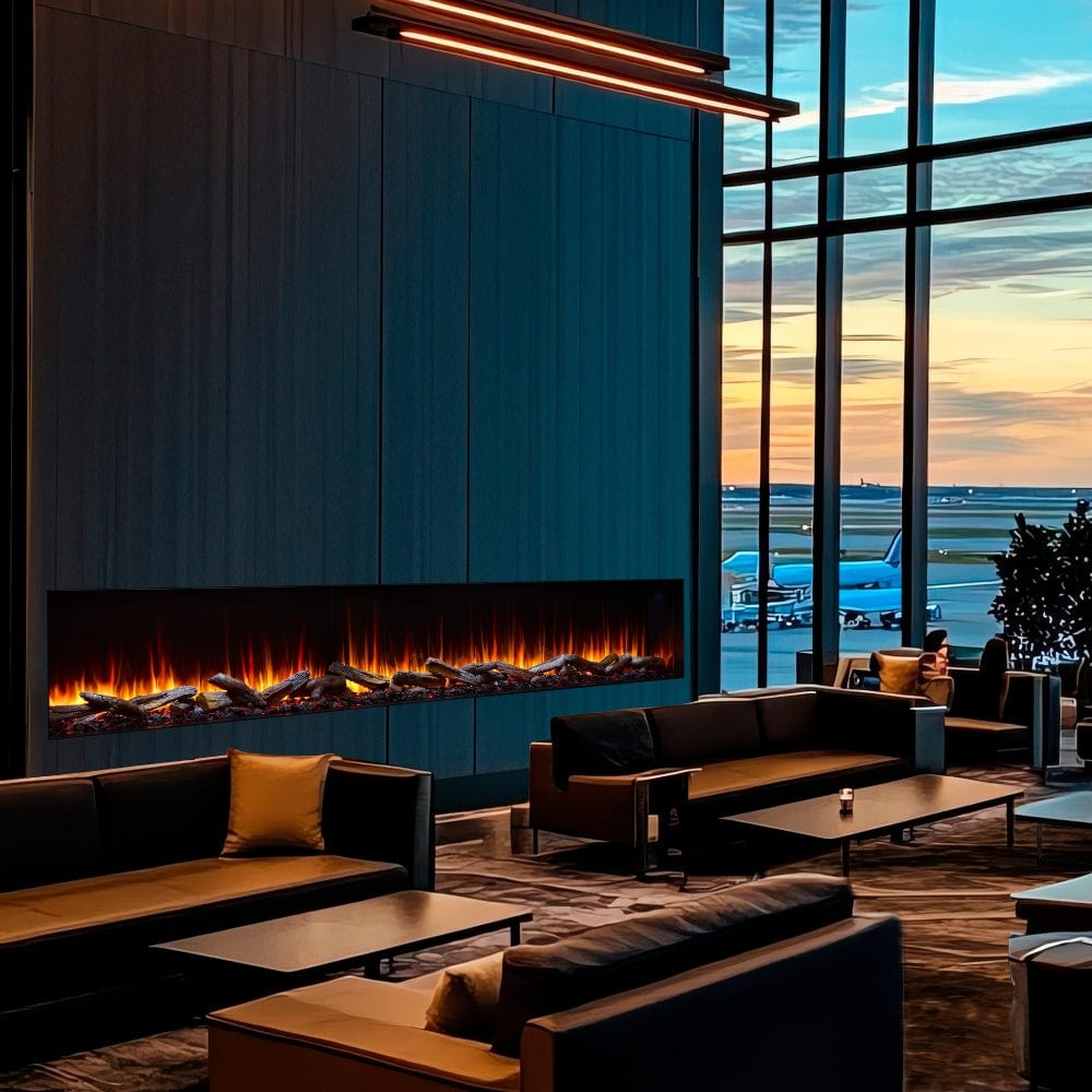 SimpliFire Triton 78-Inch Multi-View Smart Electric Fireplace