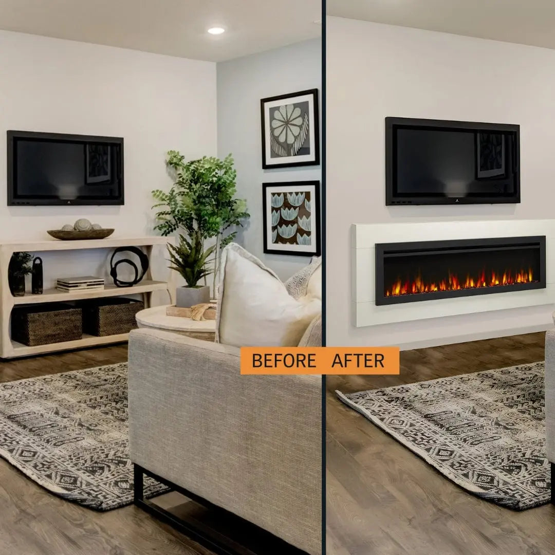 SimpliFire 40-in Allusion Slim Linear Electric Fireplace