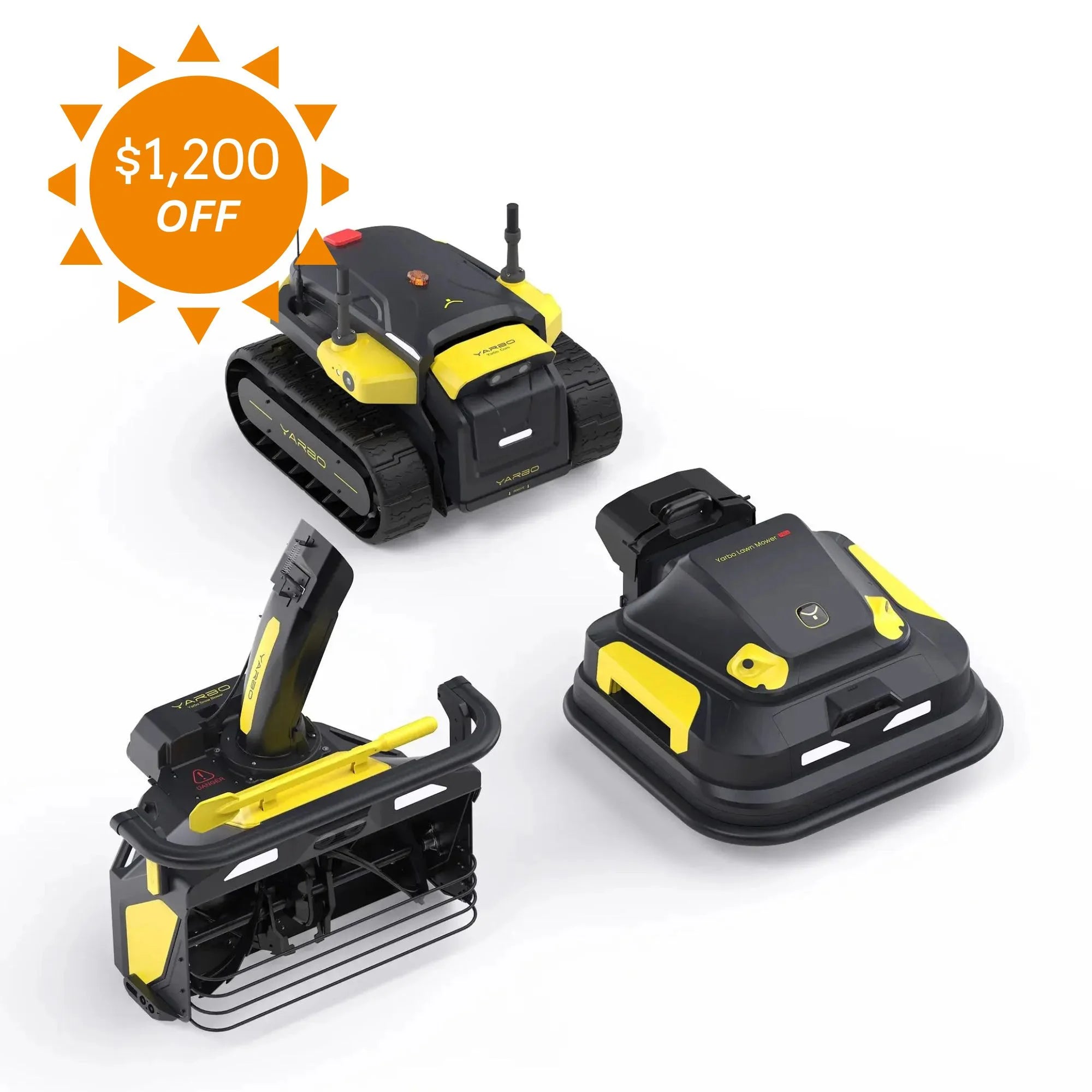 Yarbo Lawn Mower Pro + Snow Blower Robot | All-Season Autonomous System