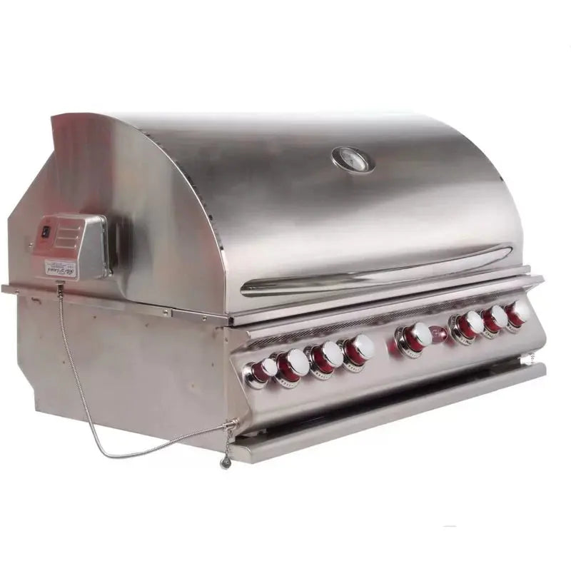Cal Flame Convection 5 Burner Built-In Gas Grill with Rotisserie Two Back Burners and Convection Oven | Model: BBQ19875CP | AQVINA World - Aqvina LLC
