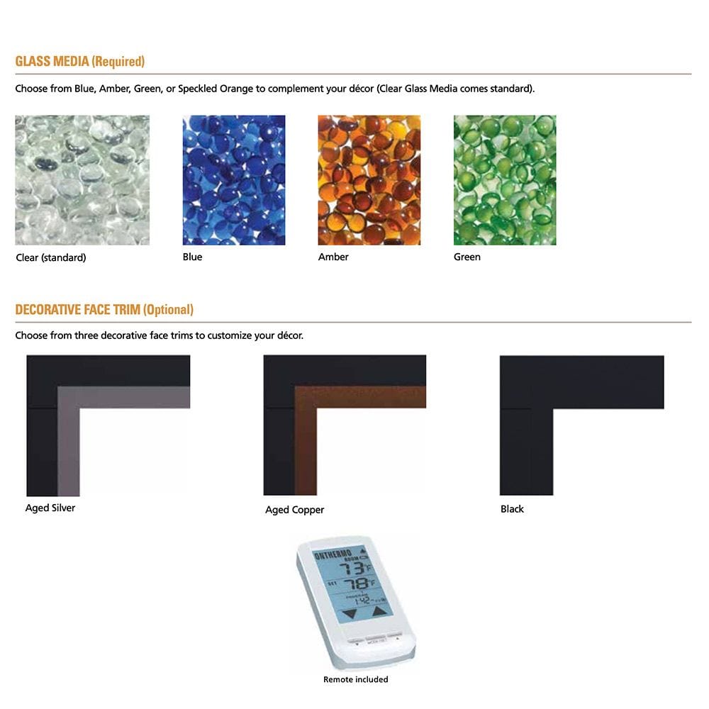 Superior 43-Inch DRL4543 Linear Electronic Ignition Direct Vent Gas Fireplace with Remote and Smooth Glass Media