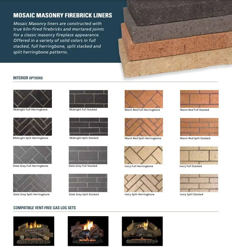 Superior 50-Inch VRT6050 Traditional Masonry Vent-Free Firebox