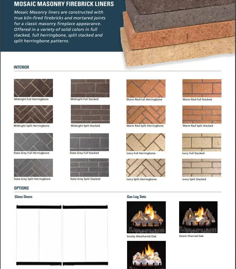 Superior 42-Inch WRE6042 30-Inch Tall Opening Outdoor Masonry Wood Burning Fireplace
