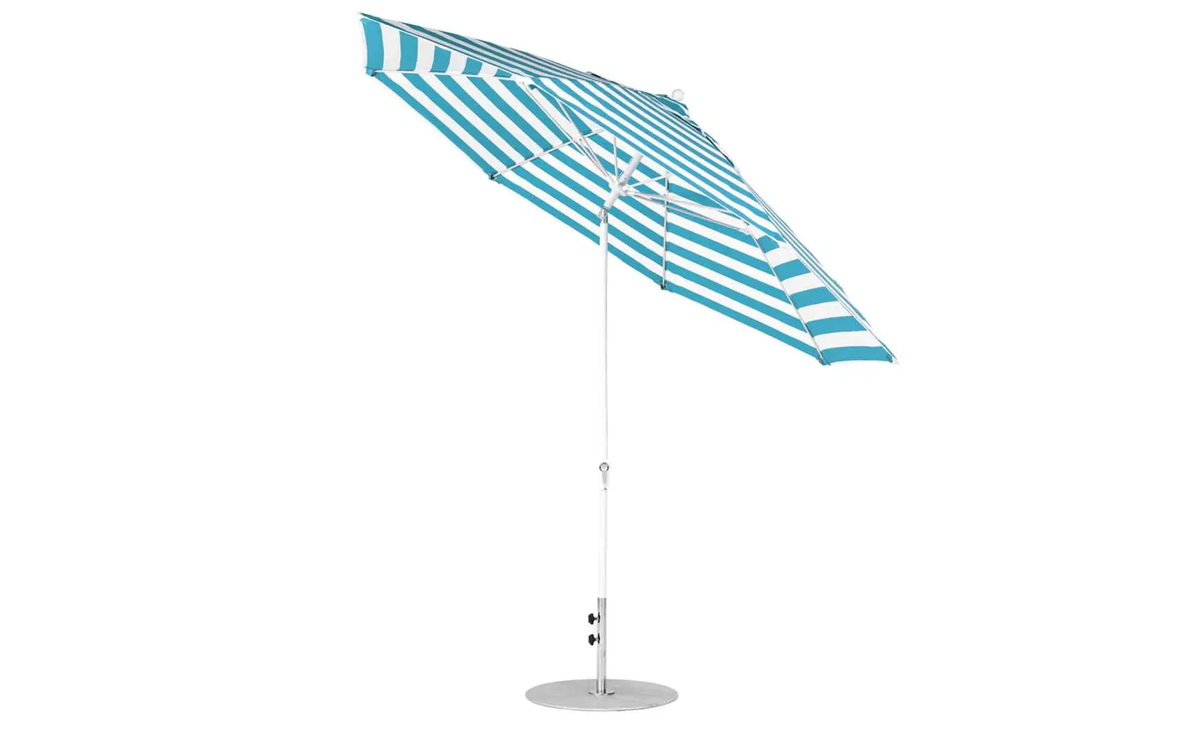 11' octagon crank auto tilt essential fiberglass umbrella with black canopy and silver frame