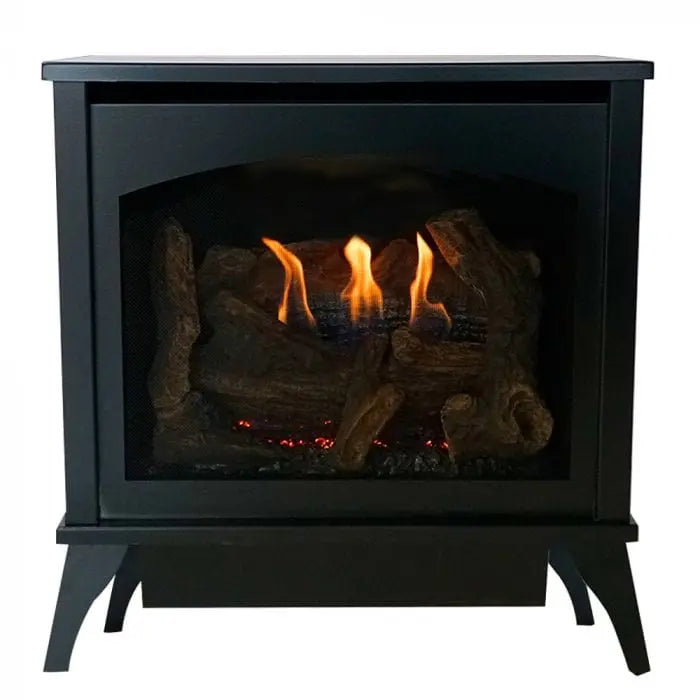 Empire 27" Spirit Steel Vent-Free Gas Stove with Contour Burner and Log Set