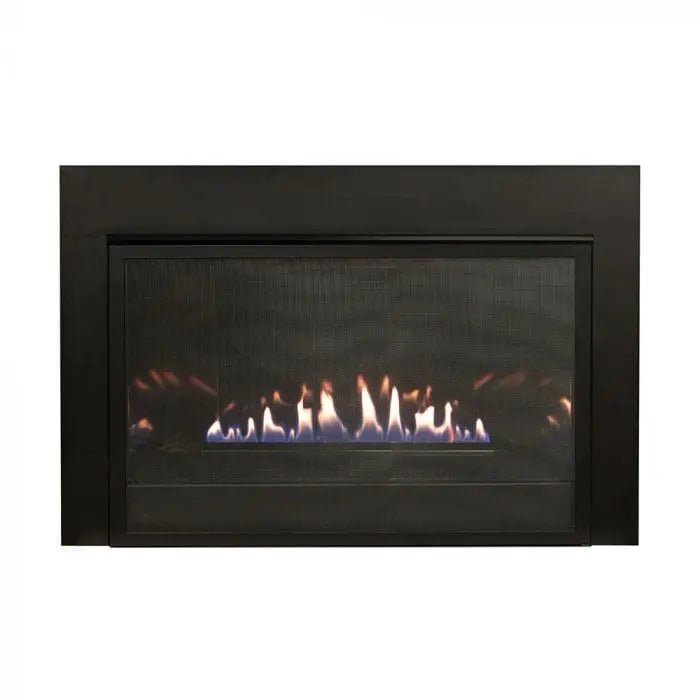 Empire 32" Loft Vent-Free Gas Fireplace Insert with Barrier and Black Liner