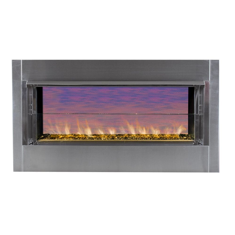Superior 43-Inch VRE4543 Outdoor Linear Vent-Free Gas Fireplace with Remote and Glass Media