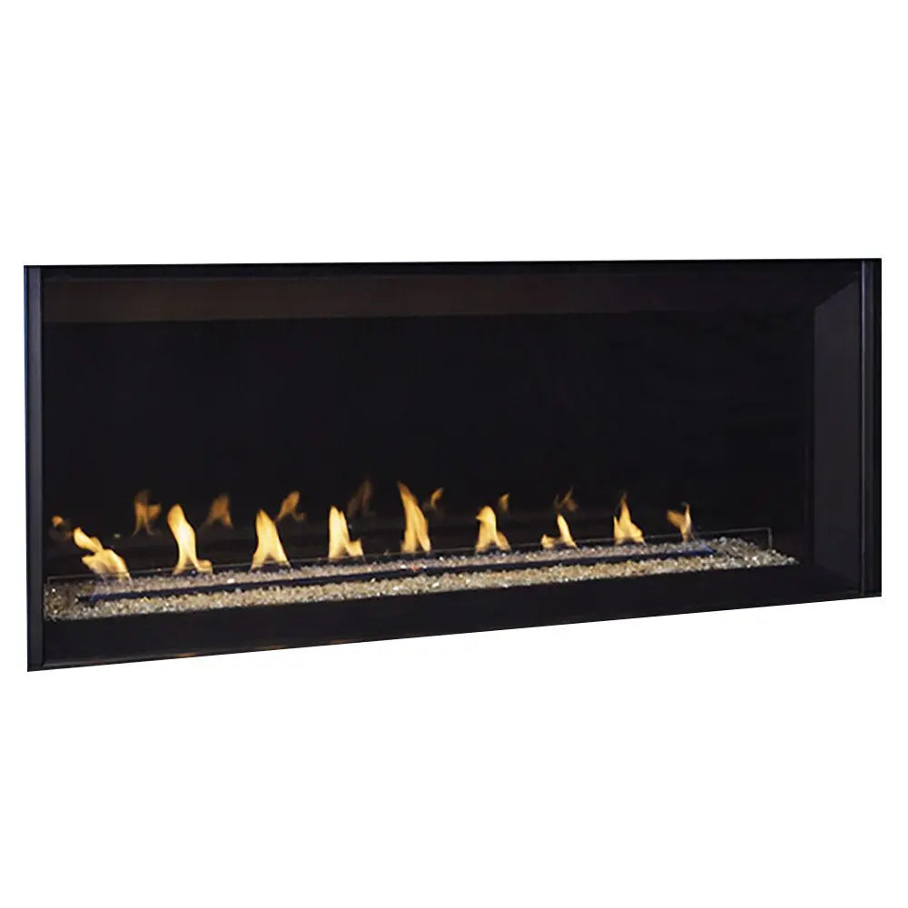 Superior 48-Inch VRL6048 Linear Electronic Ignition Vent-Free Gas Fireplace with Remote and Crushed Glass Media