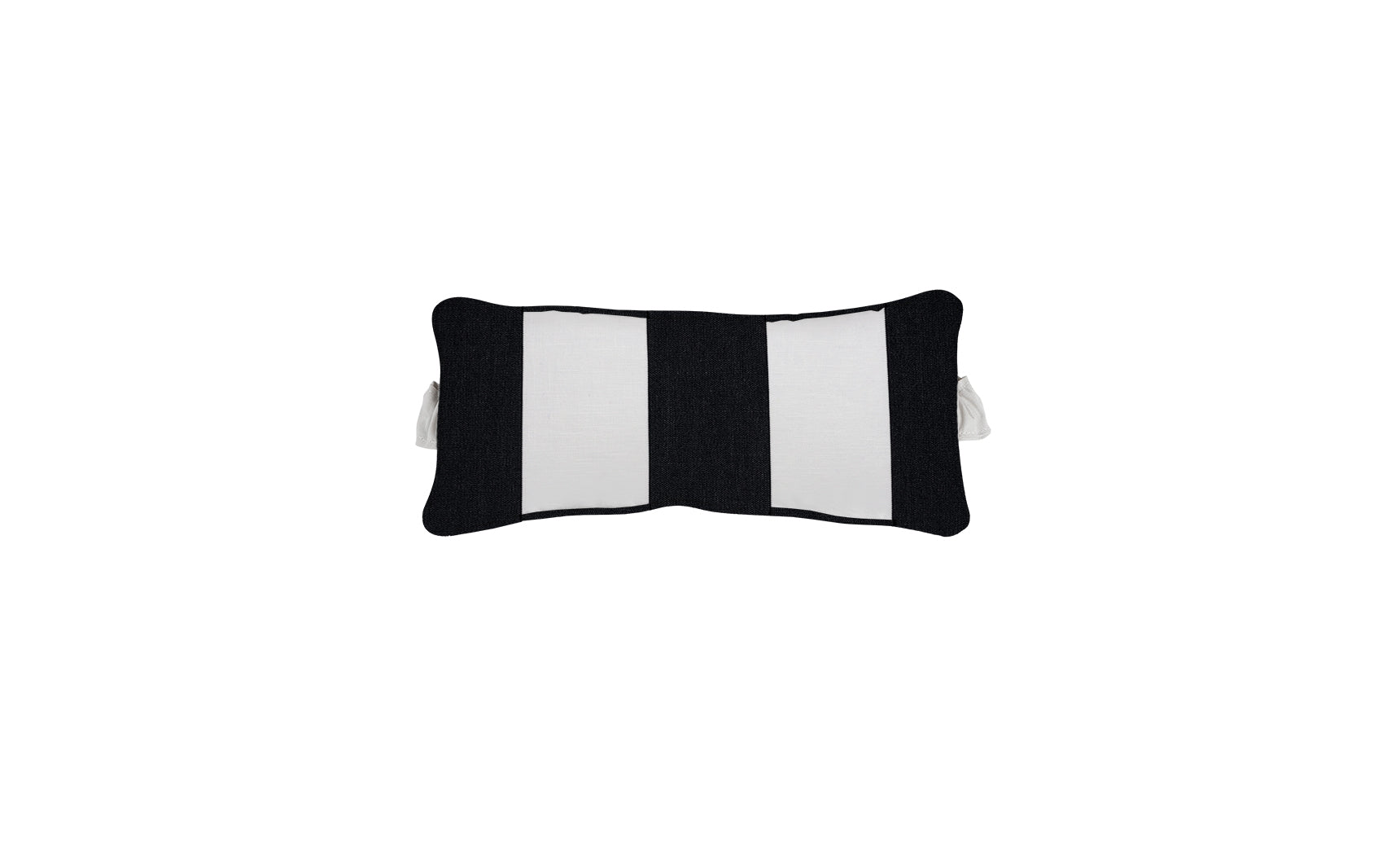 Signature headrest pillow with soft fabric cover and adjustable design for comfortable support during travel.