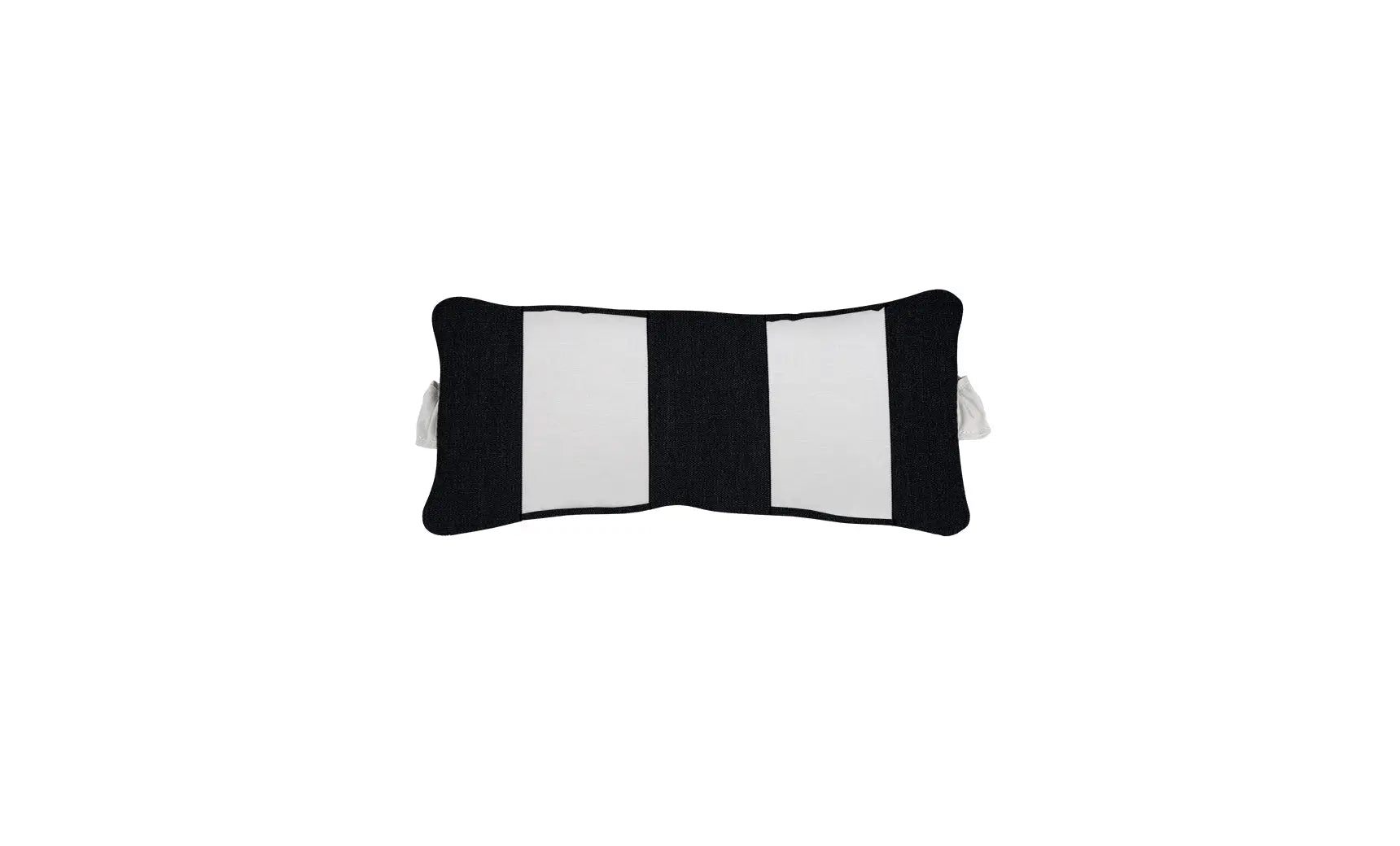 Signature headrest pillow with soft fabric cover and adjustable design for comfortable support during travel.