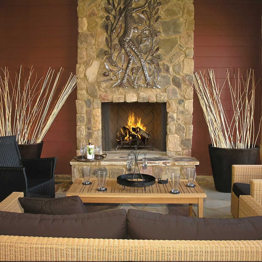 Superior 42-Inch WRE6042 30-Inch Tall Opening Outdoor Masonry Wood Burning Fireplace