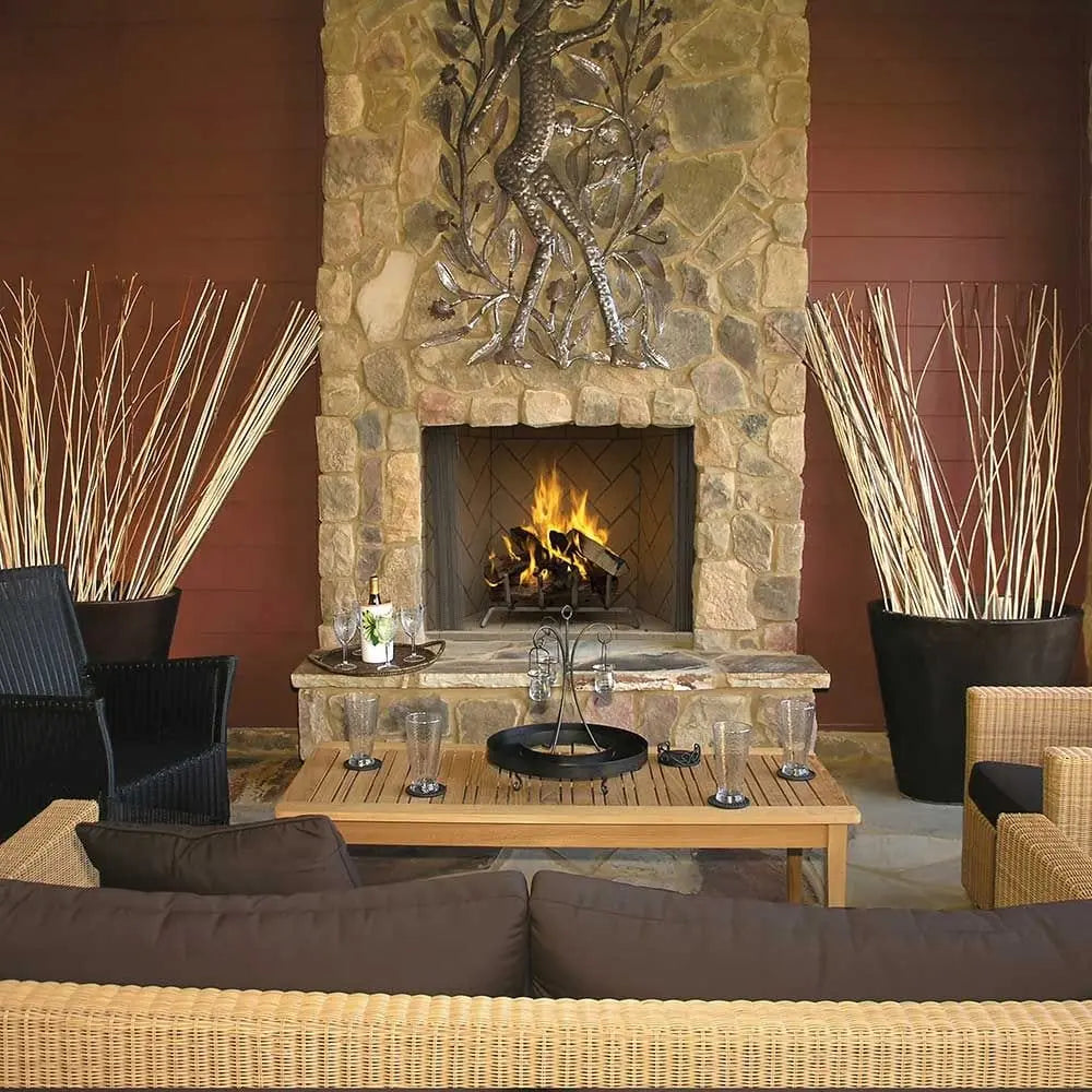 Superior 42-Inch WRE6042 30-Inch Tall Opening Outdoor Masonry Wood Burning Fireplace