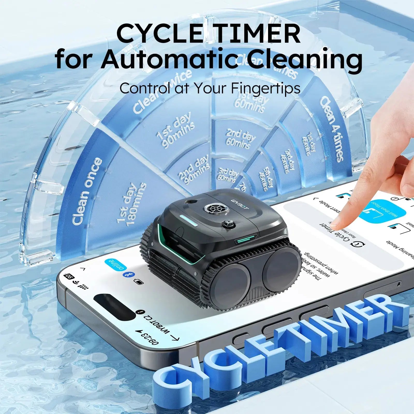 WYBOT C2 Cordless Robotic Pool Cleaner - Aqvina LLC