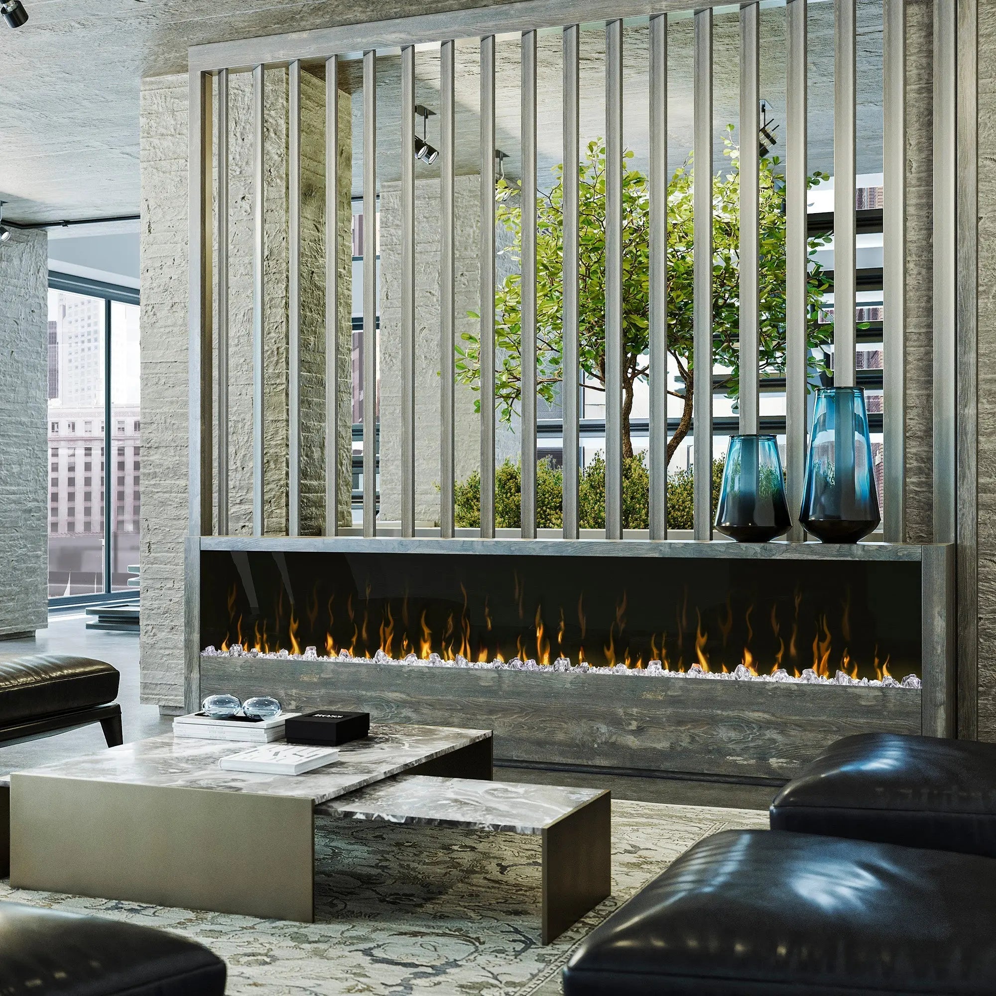 Dimplex Ignite XL 100" Built In | Wall Mount Linear Electric Fireplace | XLF100