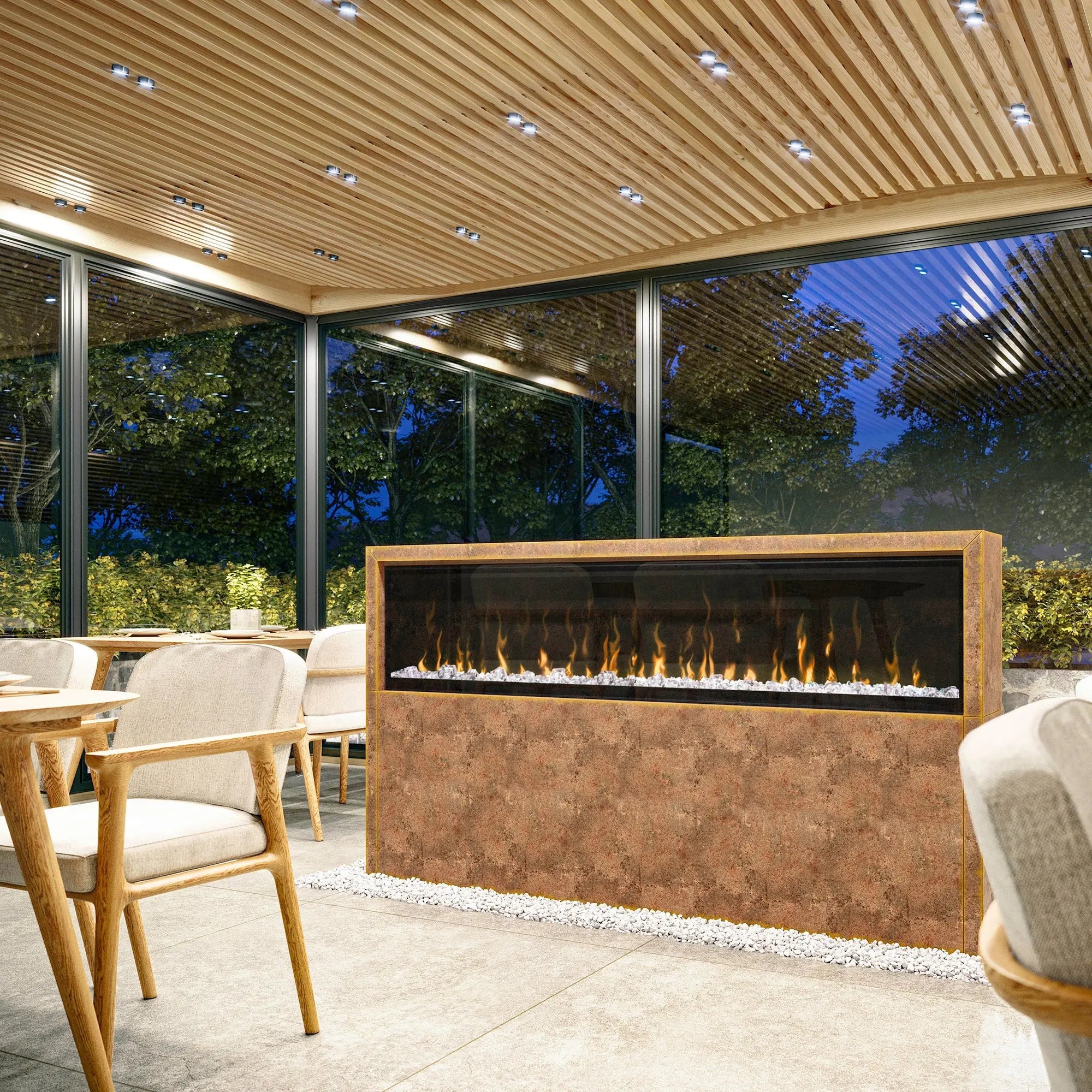 Dimplex Ignite XL 74" Built In | Wall Mount Linear Electric Fireplace | XLF74