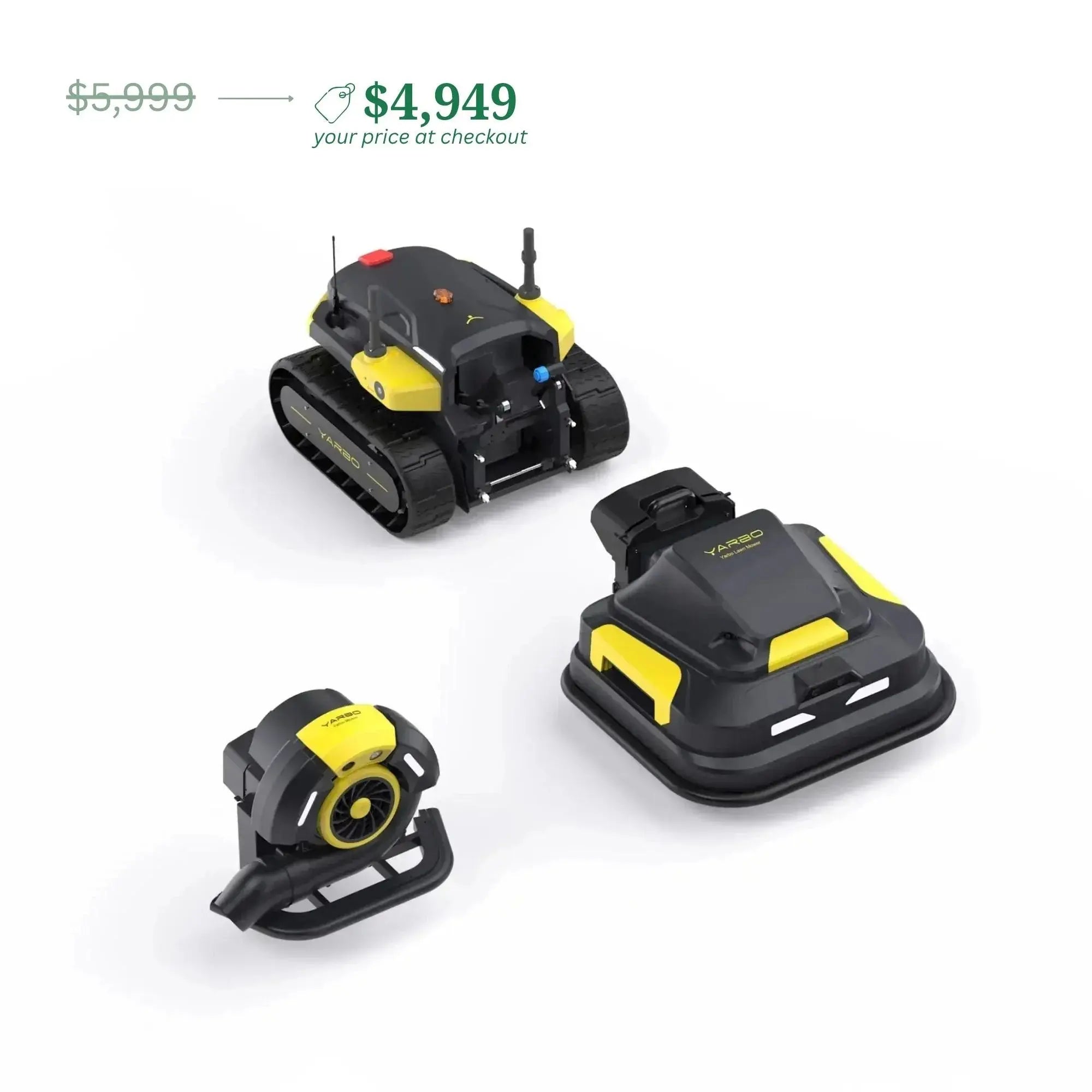 Yarbo Robotic Lawn Mower + Leaf Blower | 2-Module Yard Robot